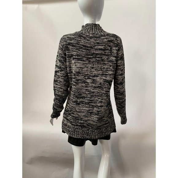 Old Navy Black Heather Sweater Sz Medium - Picture 2 of 8